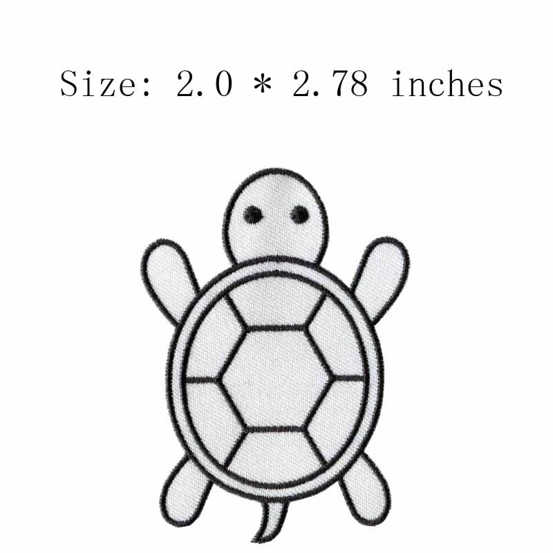 Kura Kura Kecil Yang Lucu Bordir Patch 2 0 Lebar Menjahit Pakaian Sederhana Widget Embroidery Patch Little Patchpatches Patches Aliexpress