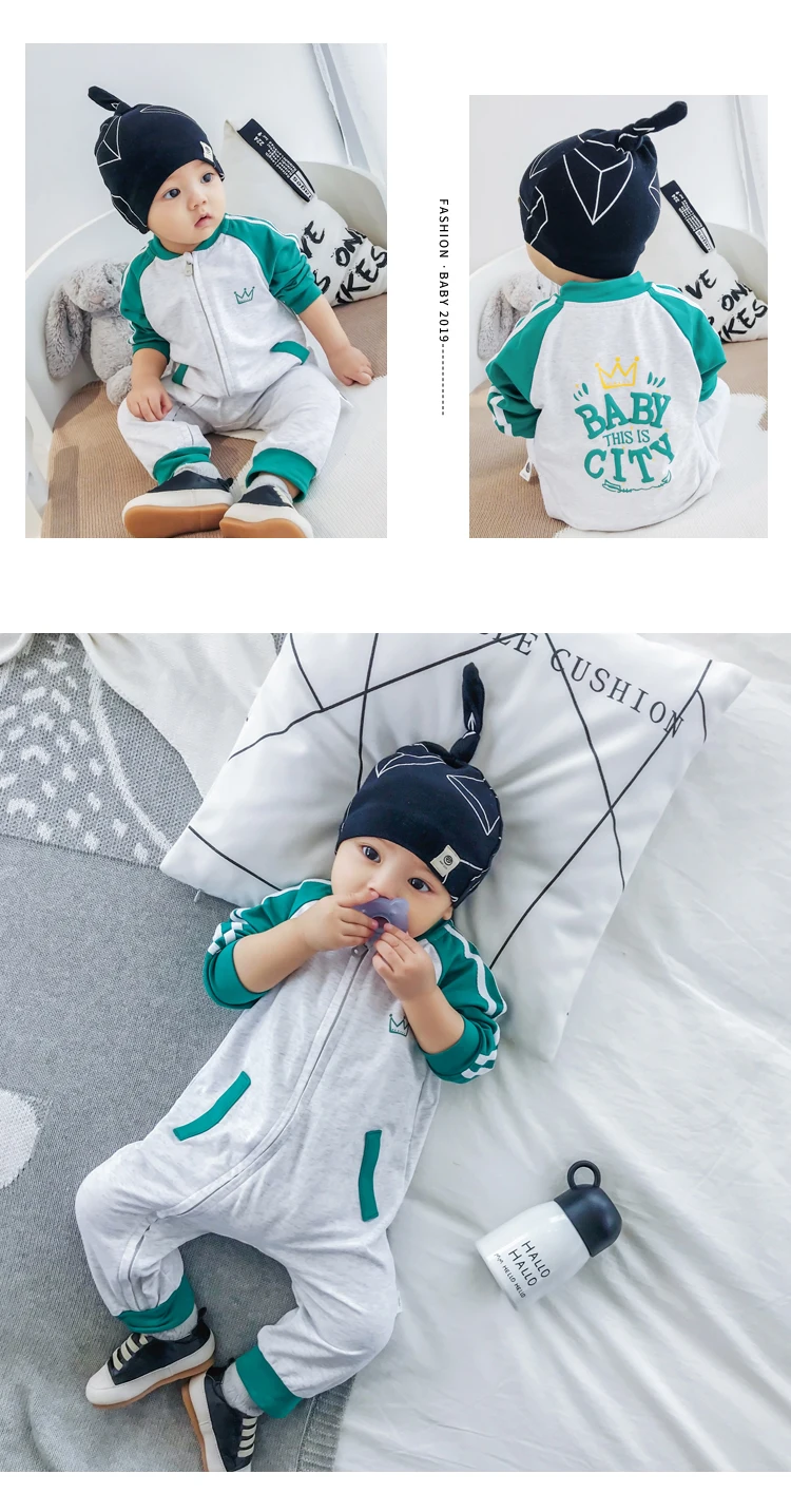 Lemonmiyu Infant Baby Boys Girls Clothes For Newborn Cartoon Letter Rompers Unisex Casual Spring Autumn Children Jumpsuits