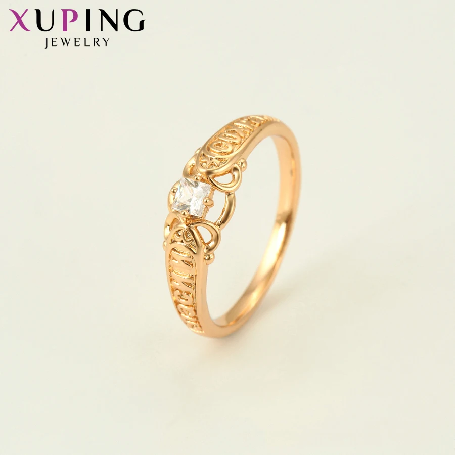 Xuping Real Shot Европейский Стиль Позолоченные экологические медные кольца Роскошные ювелирные изделия для женщин S93, 7-15928