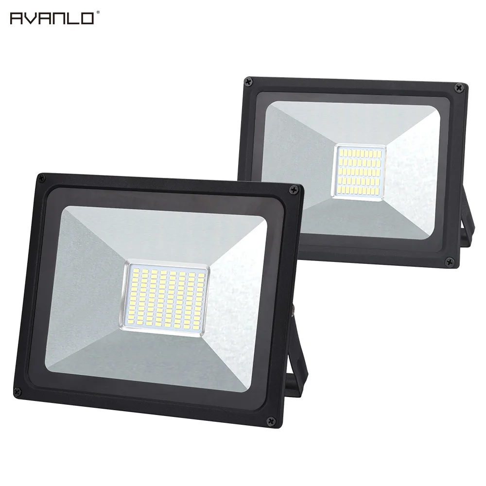 LED FLOODLIGHTS Ultra Slim 10-600W Outdoor Garden Security Lamp IP65 SMD White