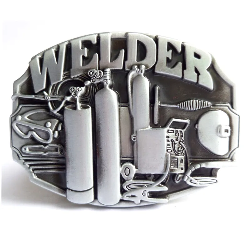 

Tool Welder Belt Buckle Brand Western Belt Buckle With Pewter Finish For Mens Jeans Suitable For 4cm Width Belt Drop shipping