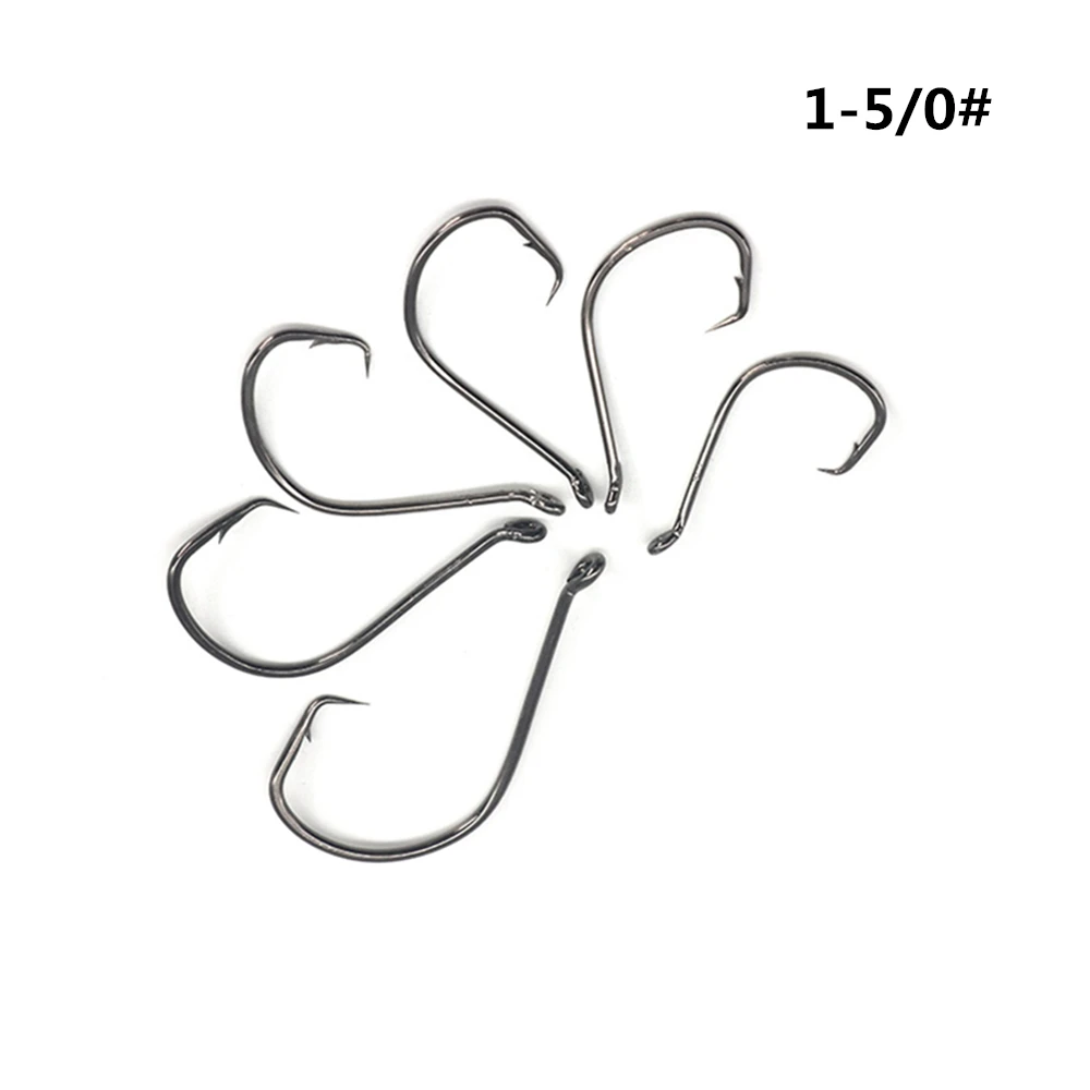 100pcs Octopus Offset Sport Circle Fishing Hook Carp Fishhook Jig Big