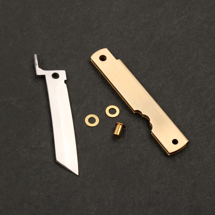 Pocket Knife DIY Kits 3 layer stainless steel razor folding