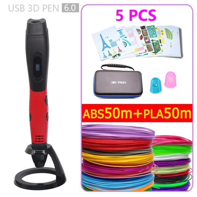 Cheap New version 3d pen 3d printer pen USB power supply is safe and convenient with storage bag Child Birthday present christmas gift Cheap New version 3d pen 3d printer pen USB power supply is safe and convenient with storage bag Child Birthday present christmas gift