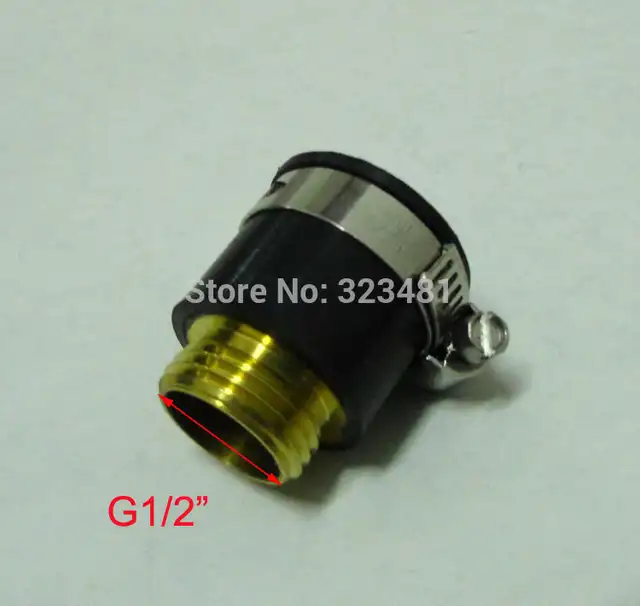 Online Shop G1 2 Rubber Universal Adapter Black Faucet Water Tap