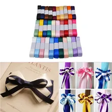 Ruban satiné en soie, 15mm, 5 M/lot, décoration de fête de mariage pour emballage cadeau, fournitures artisanales avec nœud, bricolage