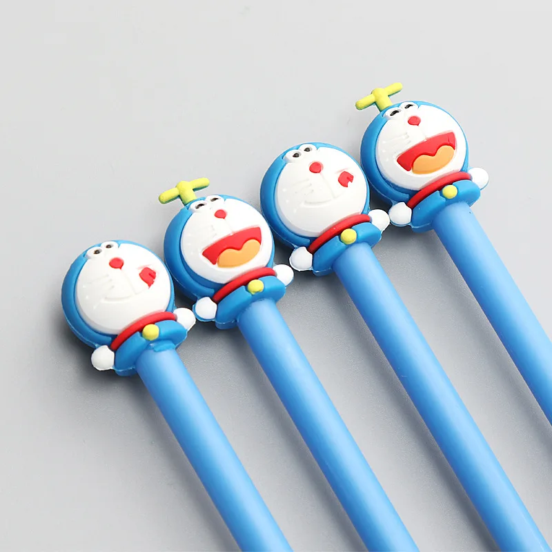 24 шт./лот 19 см Японии Симпатичные Doraemon мультфильм черный чернила ручки для дня рождения фестиваль вечерние пользу забирать домой офисные Материал