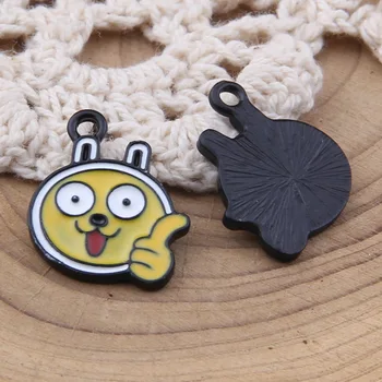 

yage 20*16mm 100pcs alloy cartoon enamel charms for jewelry making diy