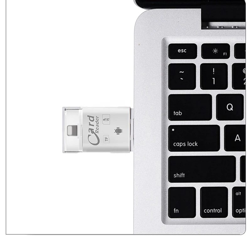 3 в 1 8Pin/Micro-USB/Usb 2,0 Устройство чтения карт памяти Sd Otg Micro-Sd/Sdxc/Sdhc Tf для Ios Iphone Android