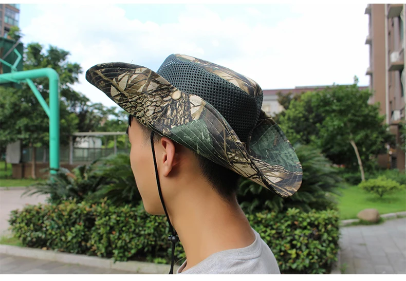 Unisex Women Mens Summer Casual Trendy Camouflage Net Beach Caps Panama Jazz Hat Foldable Sun Hat Cowboy Fedora Print Sunhat