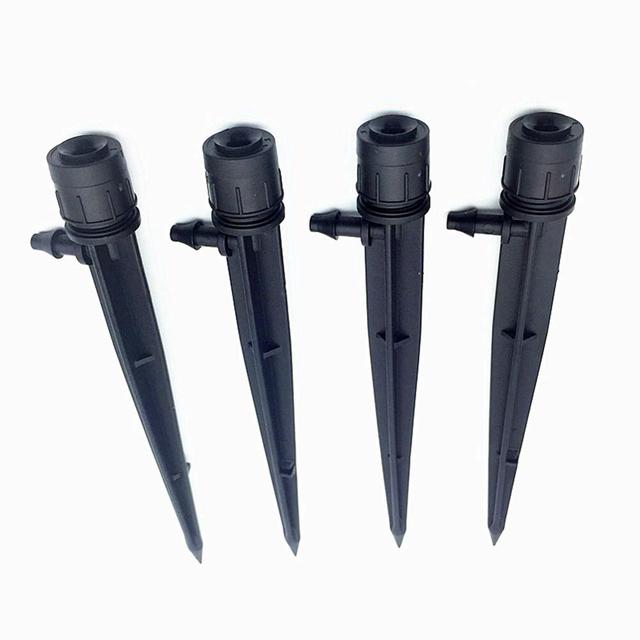 Adjustable Nozzles Drip Irrigation Watering Sprinkler 1/4'' Anti-Clogging Dripper Emitter Flower Beds Vegetable