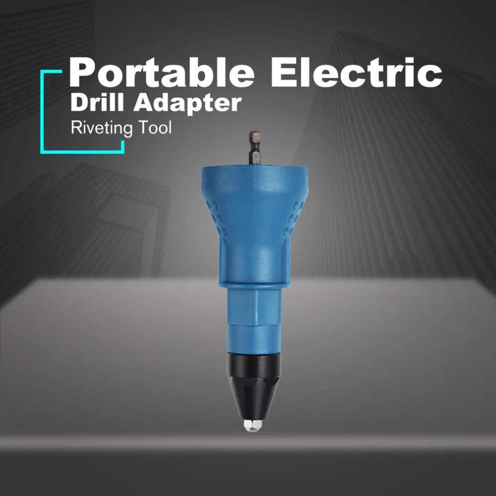 Portable Electric Rivet Blind Nuts Gun Riveting Tool Cordless Drill Adaptor Insert Nut Adapter | Инструменты