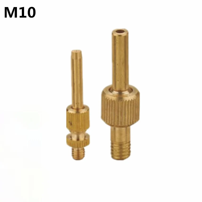 5 шт./лот M6 M8 M10 M12 латунь микро чистая струя прямой фонтан сопла орошения сада - Цвет: M10