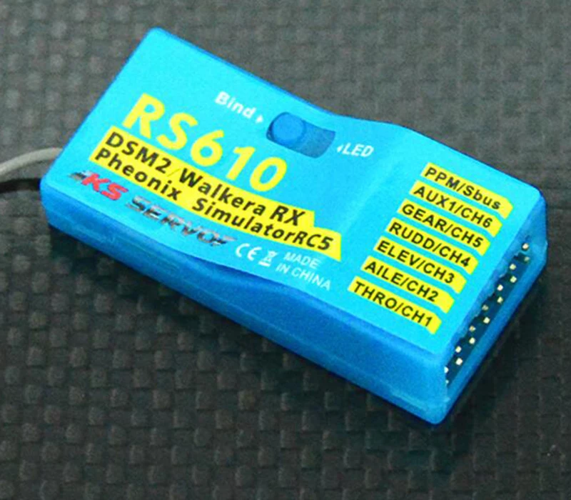 KS SERVO RS610 DEVO 2.4GHz 7CH DSM2 DSSS Blue