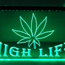 LA403g-пенька высокое жизнь бар светодиодный неоновая вывеска для организаций и магазинов