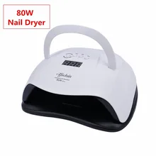 Tfscloin 80 Вт Сушилка для ногтей Светодиодный УФ лампа высокого Мощность 42 шт светодиодный s 10/30/60/99 s таймер Портативный Handel дизайн ногтей лампа