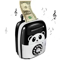 Große Sparschwein Panda ATM Elektronische Spar Password Safe Cash Box für geld Katze Münze Bank hucha alcancia für Kinder(China)