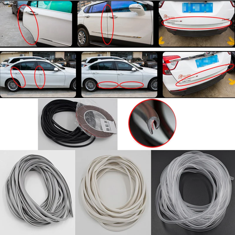 

5meter/Lot car door TPO Invisible sealing strip automobile anti-collision scratch protective strip