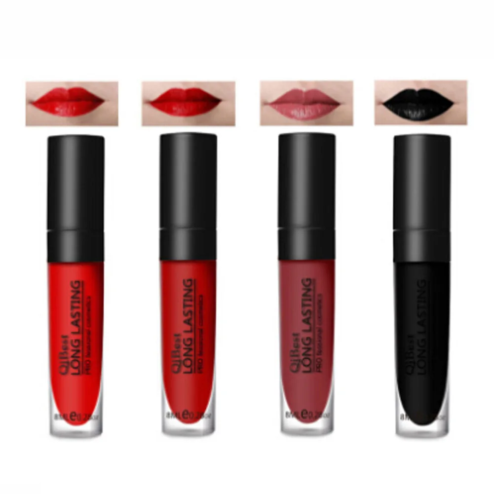 Qibest Multi Colors Lipstick Vampire Grape Purple Dark Black Lipstick