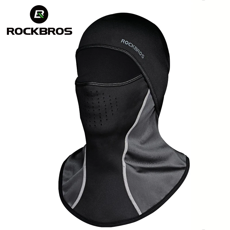 ROCKBROS الشتاء قبعة الدراجات الصوف الحراري الدفء يندبروف الدراجات الوجه قناع بالاكلافا التزلج الصيد التزلج قبعة أغطية الرأس