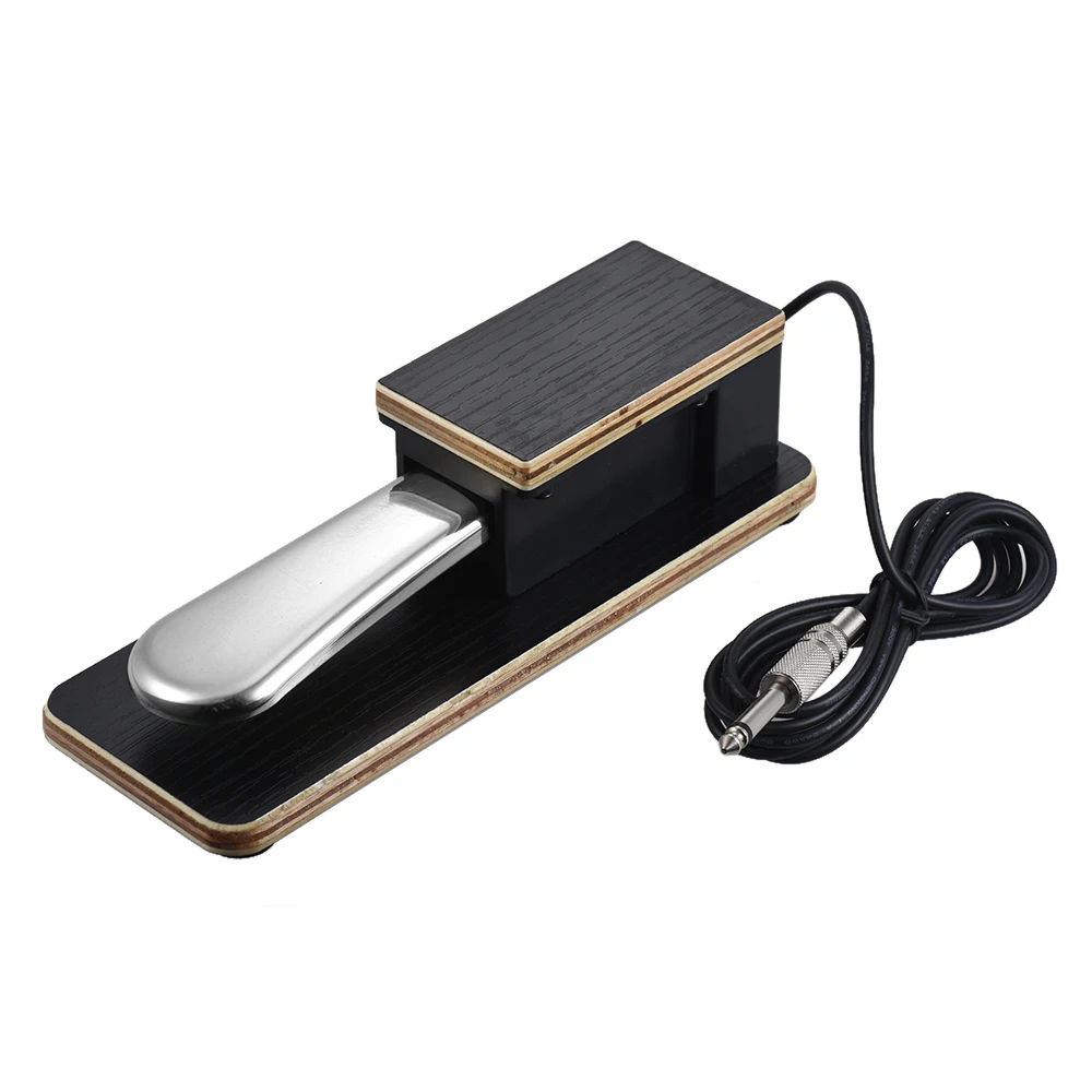 Piano Sustain Pedal Electronic Keyboard Foot Damper Pedal 6.35mm Plug