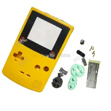 Желтый Цвет Ретро Чехол для игровой приставки заменить для GameboyGBC портативная консоль с мультяшным объективом подходит для Nintendo doconsole мальчик подарок