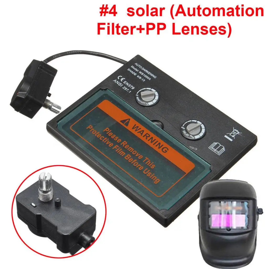 Solar Auto Darkening Welding Helmet Mask Lens Automation Filter Shade Goggle