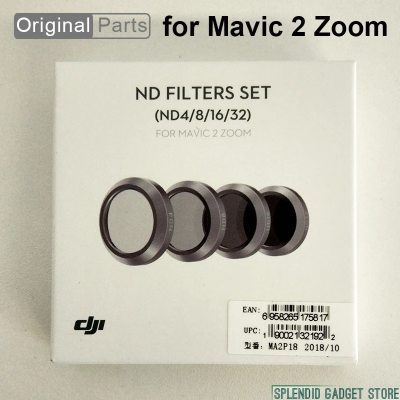 

Original DJI ND Filters Set for Mavic 2 Zoom ND4,ND8,ND16,ND32 Light Reducing Filters Precise Mechanical Design Accessories