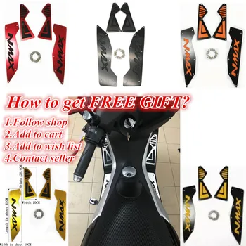 

Modified Motorcycle nmax footrest foot board footboard steps foot plate for yamaha nmax155 nmax 2016 2017 2018 2019 2020