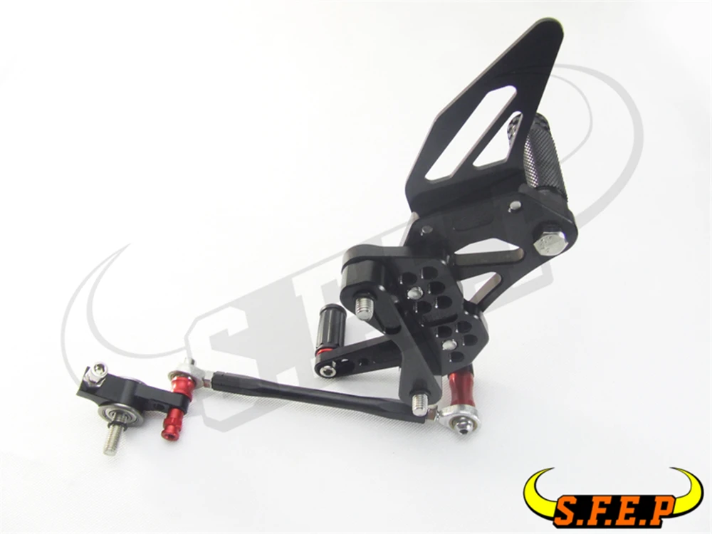 ЧПУ Регулируемая Rearset подножки педаль для Ducati 1098 1098 S 1098R 1198 848 848EVO
