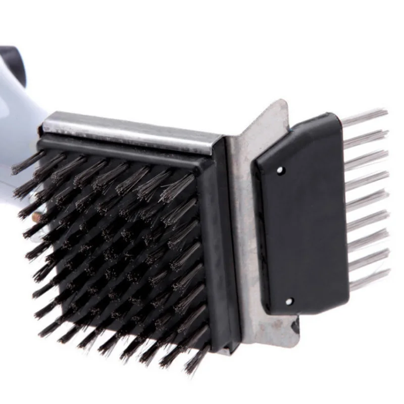 Решетка для барбекю из нержавеющей стали стальная щетка для чистки барбекю на открытом воздухе для барбекю щетка для очистки сажи для барбекю