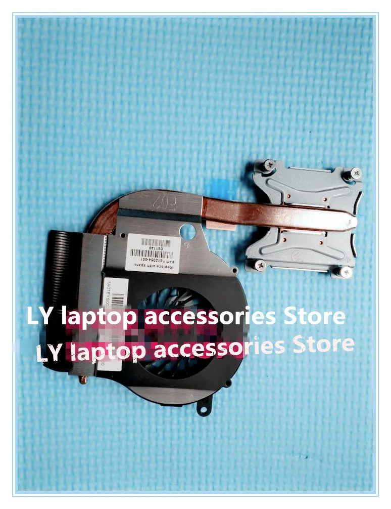 

For HP G62 CQ62 G72 CQ72 G72T original laptop CPU cooling fan Heat sink & fan Radiator & fan 612354-001 4PIN FAN