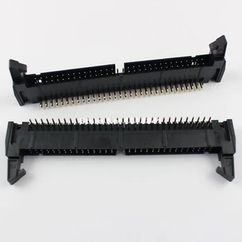 

50 Pcs Per Lot 2.54mm Pitch 2x32 Pin 64 Pin Male Right Angle Ejector Header Connector With Latch