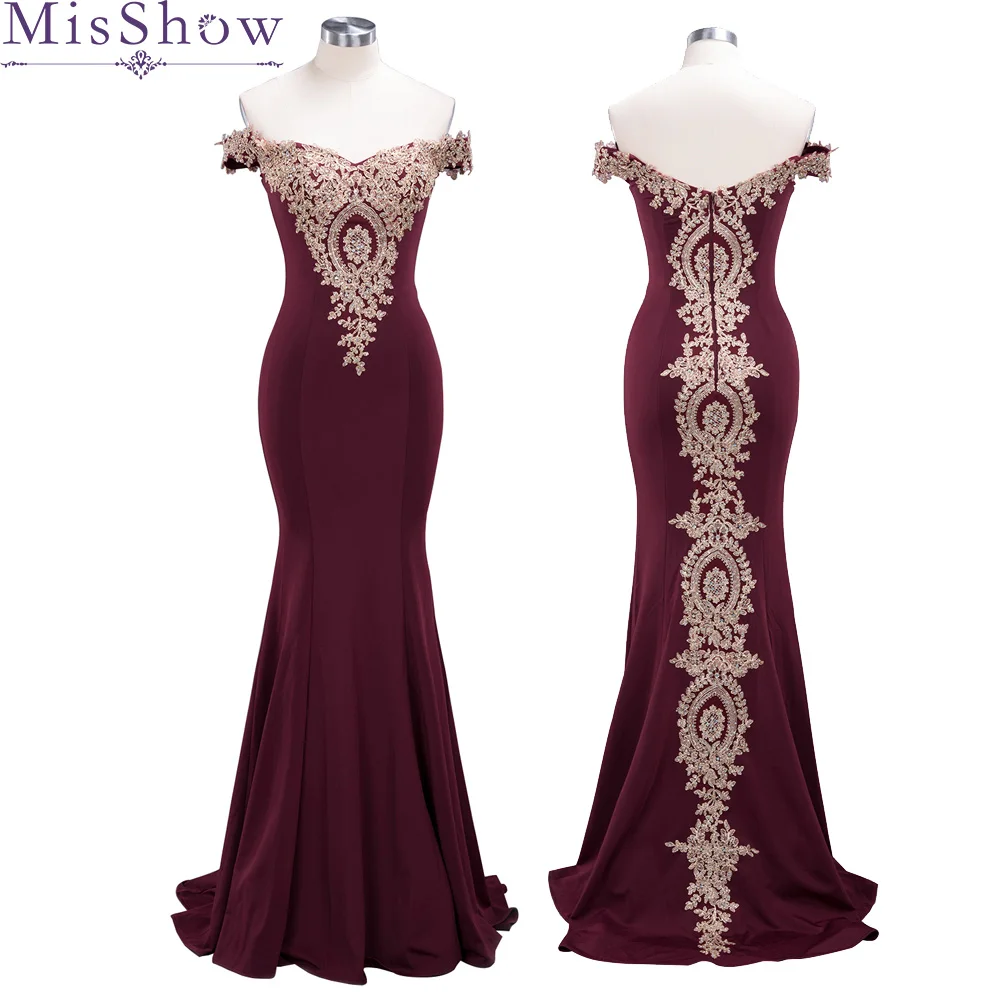 

Gorgeous Prom Dresses Golden Applique Women Formal Dress Sleeveless Mermaid Slim prom Gowns Vestido Longo Evening Dresses 2019