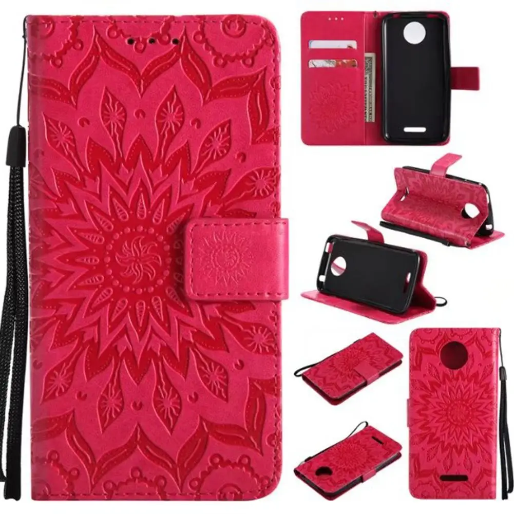 

MuTouNiao Red Leather Flip Case Cover For Motorola Moto C E E4 E5 G2 G4 G5 G5S G6 Play Z Force X Style Plus 2018