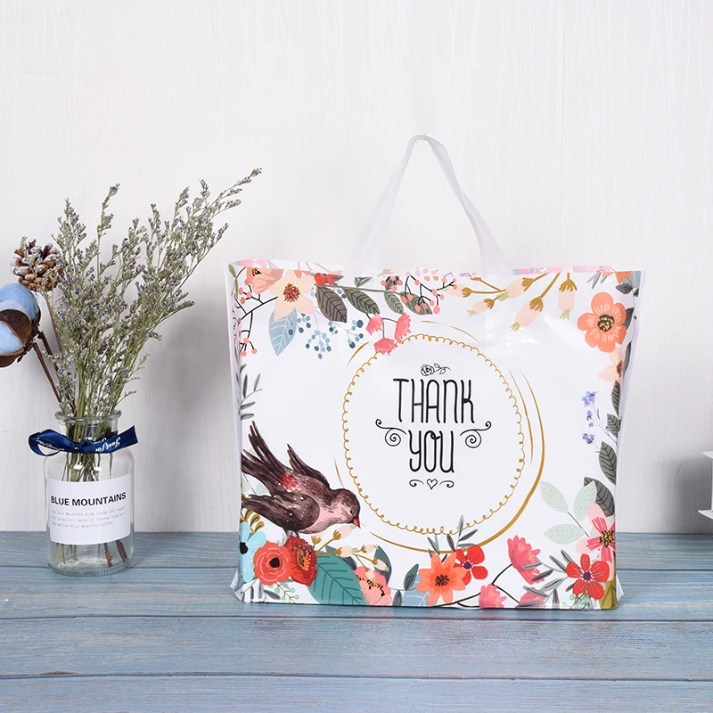 Cena 3 rozmiary 300 sztuk partia logo na zamówienie duża sroka Wedding carrier torba na zakupy dobrej jakości plastikowe torby hurtownia