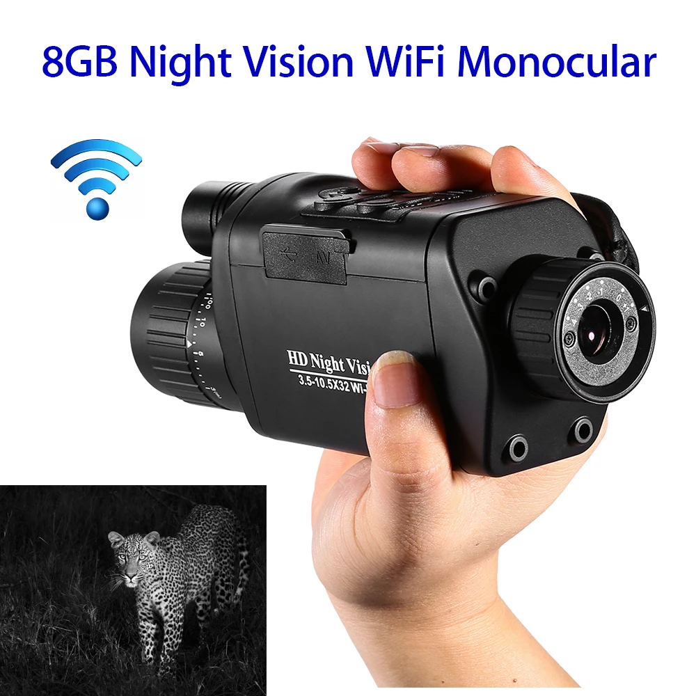 

NV-500 WiFi Digital Night Vision Monoculars Outdoor Telescope Binoculars Hunting 3.5-10.5 x 32 HD Infrared Monocular