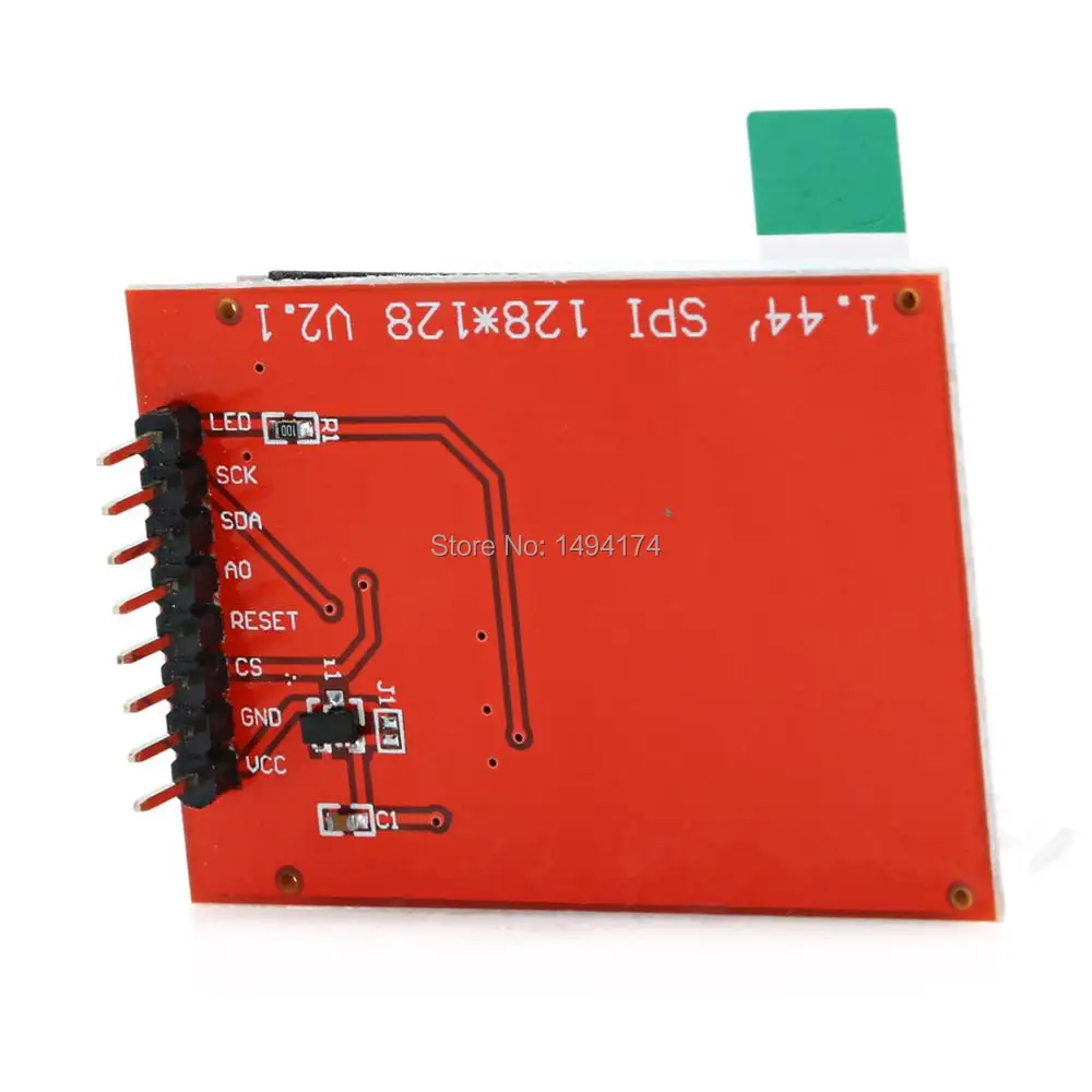 ЖК дисплей WQScosea Q8S 236 1 44 дюйма серийный модуль SPI 128X128 ST7735S цветной TFT экран + красный