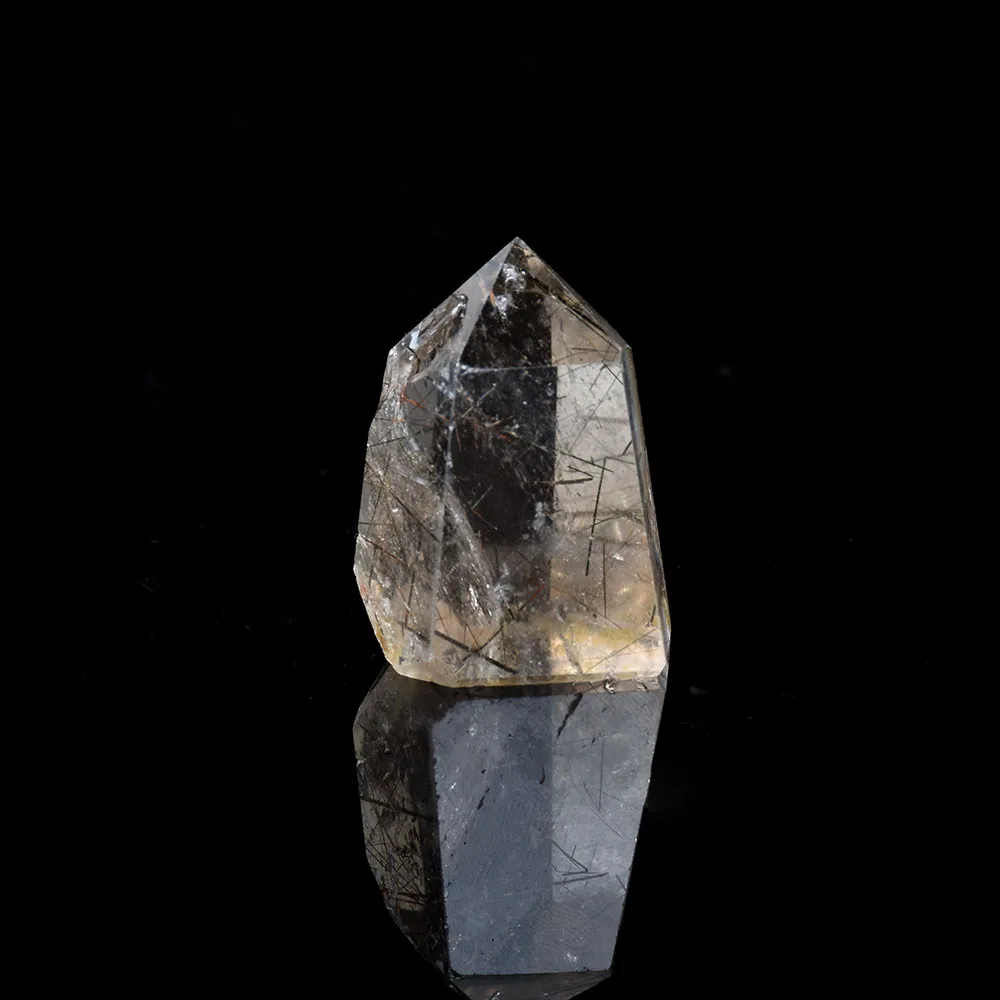 

Natural hairstone Crystal Six Prism Quartz Wand For Healing Single Tip Column Terminated Points Crystal For Home Decor Gift A4