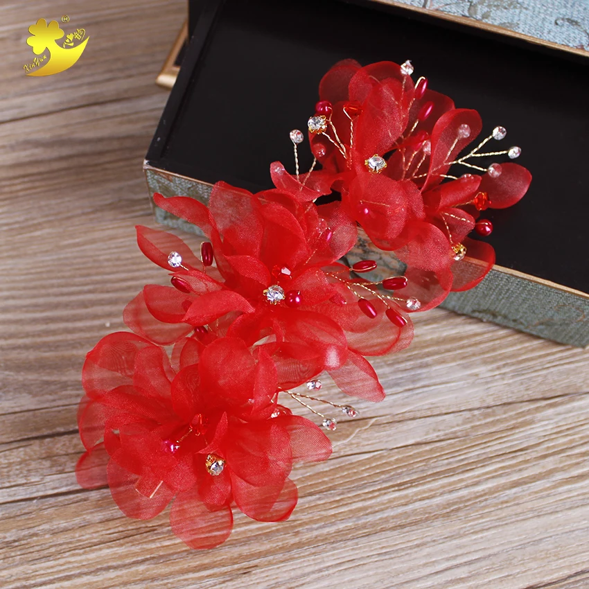 Xinyun модный цветок жемчуг аксессуары для волос для свадьбы аксессуары для волос женские заколки для волос вечерние подарочные аксессуары для волос