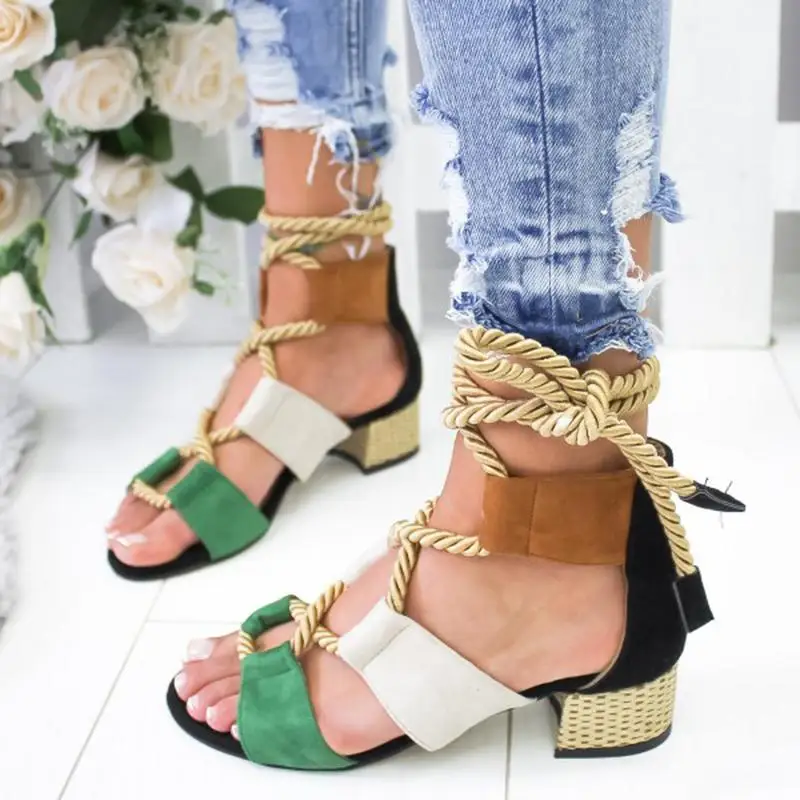

HEFLASHOR Sandals Women 2019 Womens Espadrilles Summer Female Beach Shoes Wedge Shoes High Heel Comfort Sandals Plus Size