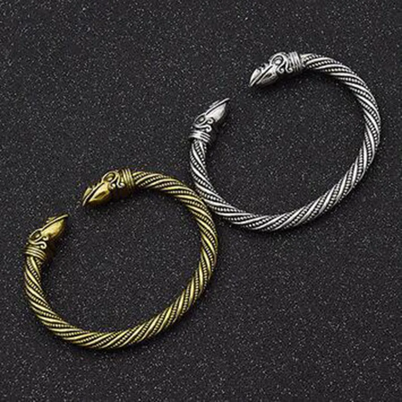 

2018 New Viking Bracelet Male Pagan Jewellery Gold-color Bangle&Bracelet For Man and Women Jewelry and Accessories
