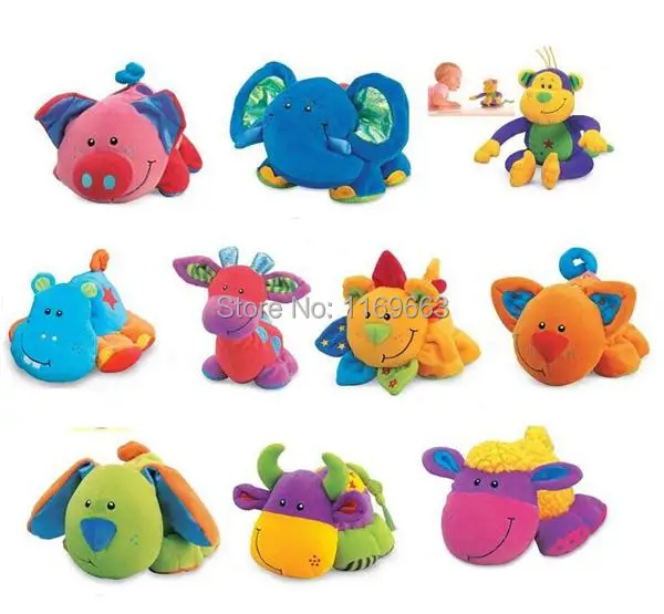 Free shipping 10 pcs/lot Baby Plush Toy TOLO Chuckles Educational Soft