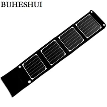 Buheshui 14 Вт солнца Мощность Панели солнечные Зарядное устройство солнечный Зарядное устройство для Мобильные телефоны IPhone/Запасные Аккумуляторы для телефонов Батарея Зарядное устройство Dual USB Выход