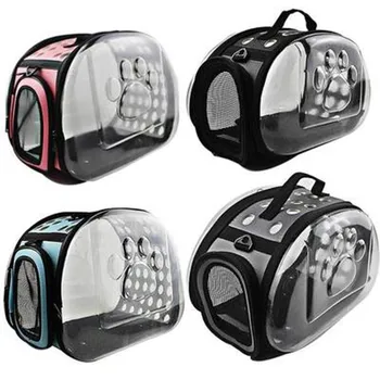 

Pet Backpack Carrier Bags Portable Cat Puppy Carrier Outdoors Travel Foldable Breathable Pet Handbag Chihuahua