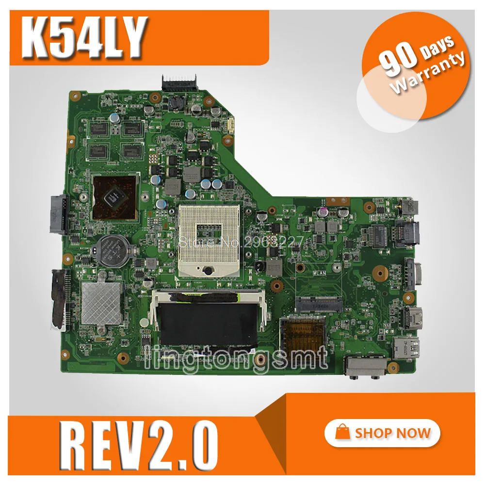 Материнская плата K54LY REV: 2,0/2,1 1 ГБ для ASUS X54H K54HR X54H K54LY материнская плата K54LY материнская плата K54LY тест материнской платы ОК