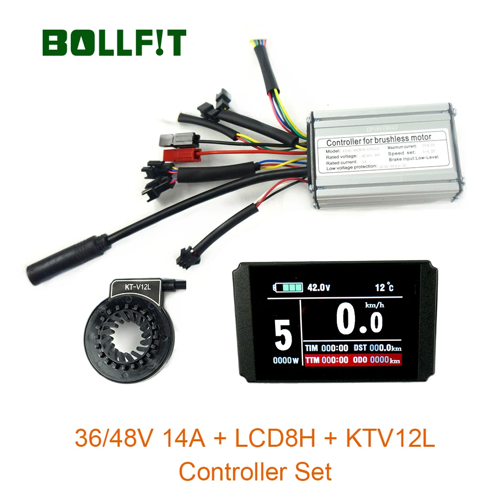 36V48V 250 Вт водостойкий контроллер 14A LCD8 цветной дисплей PAS комплект E-bike Conversion kit зал сенсор