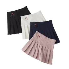 Высокая талия мини юбки для женщин плиссированные школьные юбки девочек Harajuku офисные женские юбки XS-XXL#3012