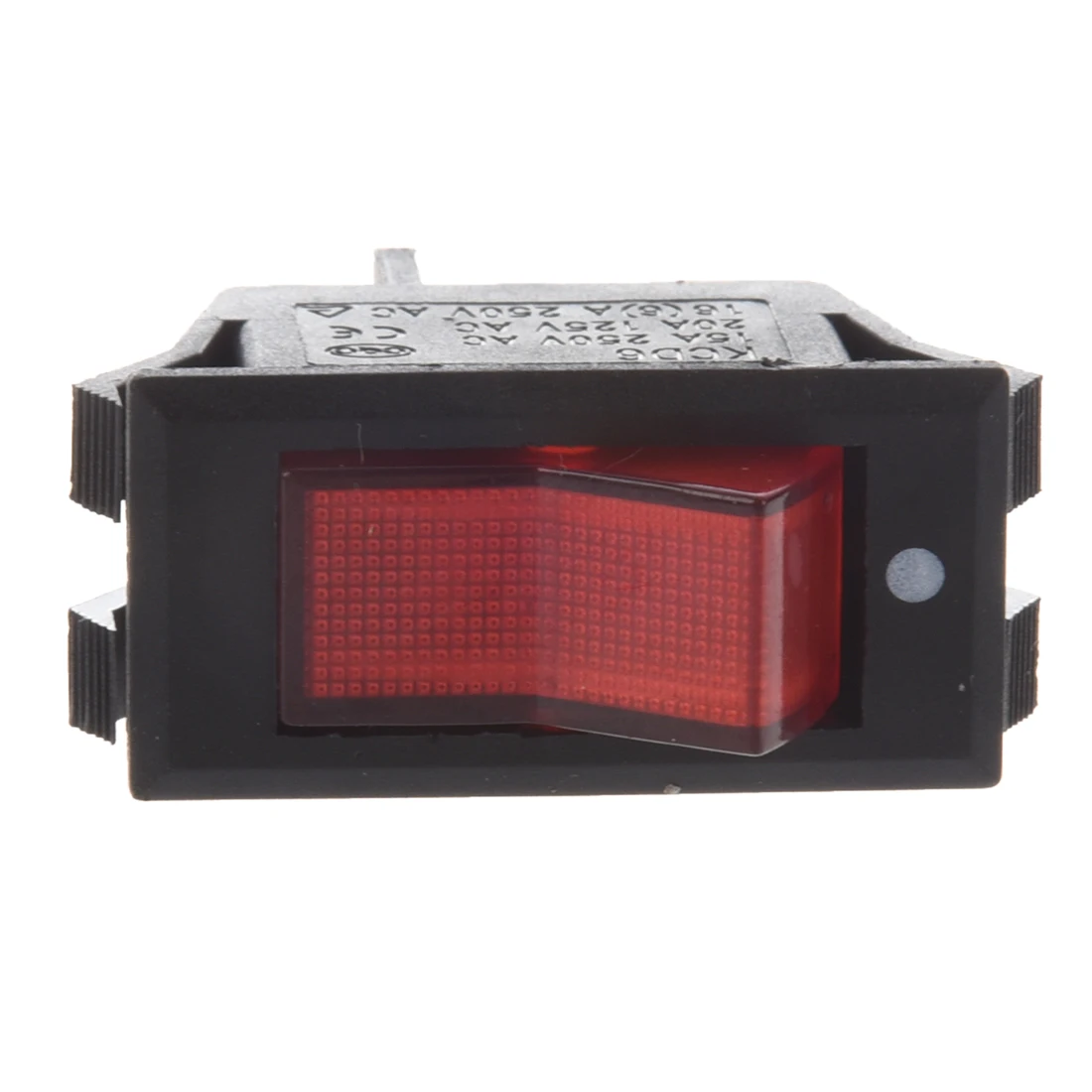 10 Pcs x Red Neon Light Lamp On/Off SPST Boat Rocker Switch 15A/250V 20A/125V ACin Switches