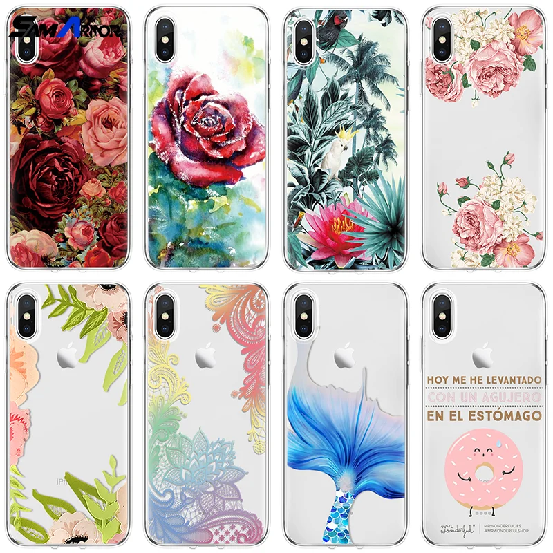

Peony Rose For iPhone X XS Max XR 5 SE 6 S 8 7 Plus TPU Cover For LG K10 2017 2018 K11 Plus Q6 Q7 V20 V30 X Power 2 Fundas Case